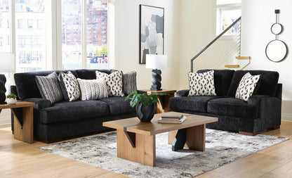 Whitmore Manor 2-Piece Sofa and Loveseat - Black Pearl
