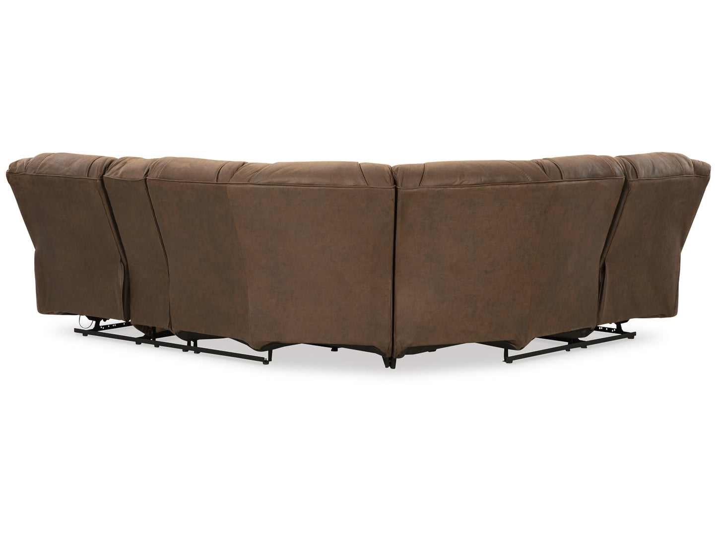 Trail Boys 2-Piece Manual Reclining Sectional with Console - Walnut
