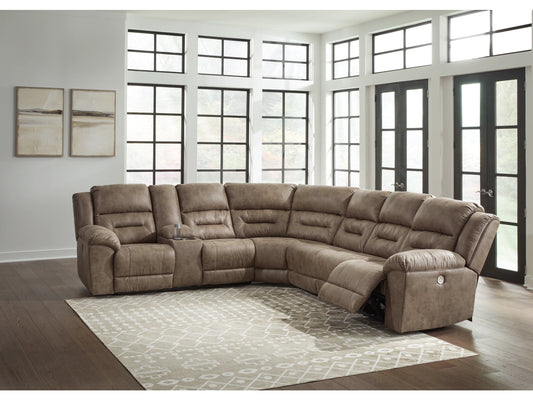 Ravenel 4-Piece Power Reclining Sectional - Fossil