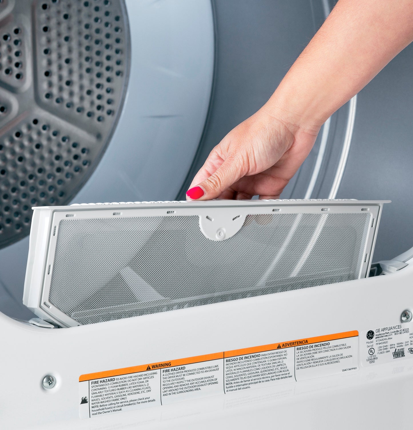 Hotpoint® 6.2 cu. ft. Capacity Gas Dryer with Up To 120 ft. Venting and Shallow Depth