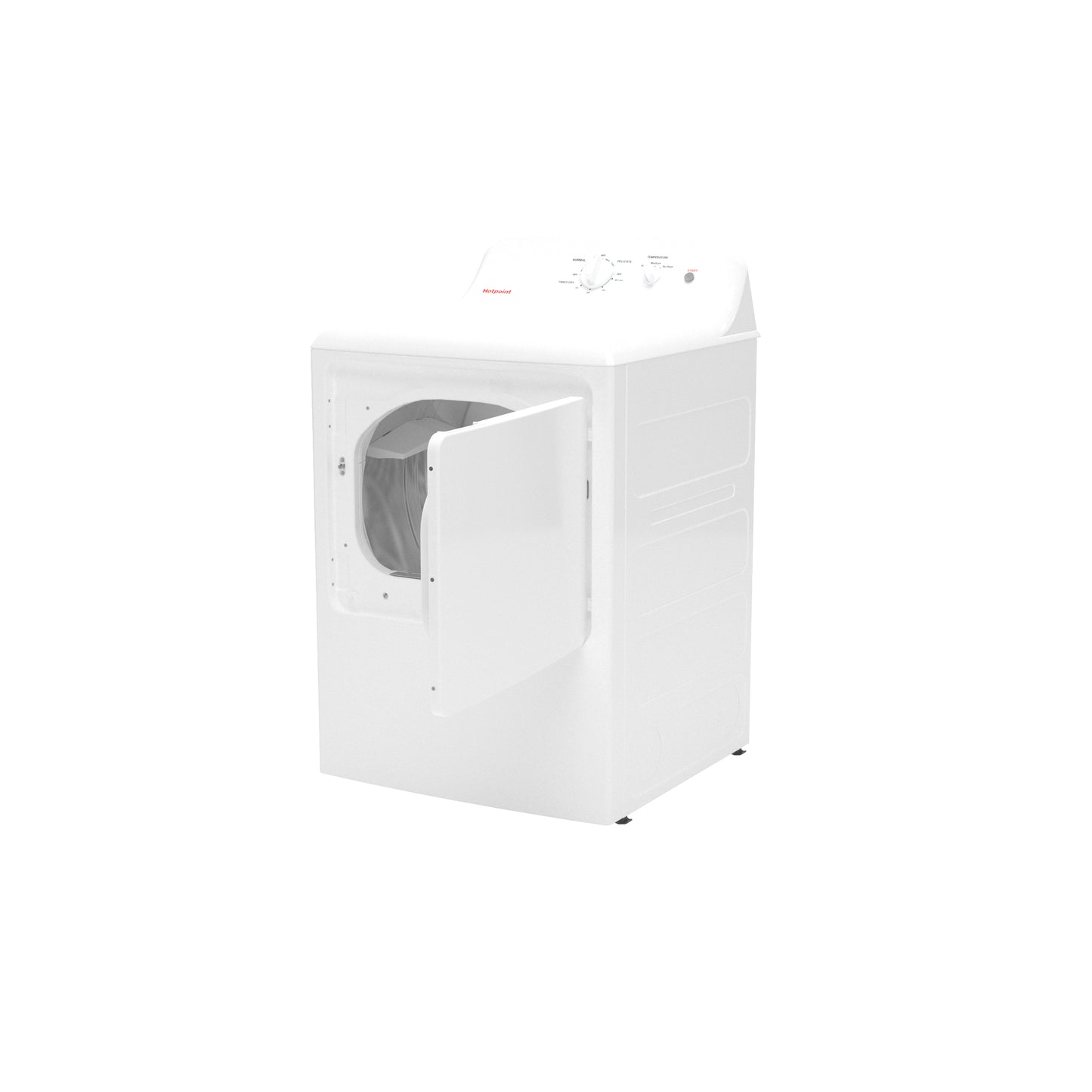 Hotpoint® 6.2 cu. ft. Capacity Gas Dryer with Up To 120 ft. Venting and Shallow Depth