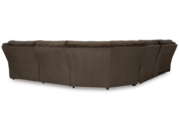 Top Tier 6-Piece Manual Reclining Modular Sectional with Chaise and Console - Chocolate