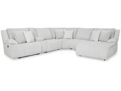 Top Tier 6-Piece Manual Reclining Modular Sectional with Chaise and Console - Alloy