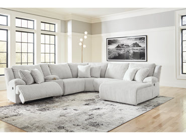 Top Tier 6-Piece Manual Reclining Modular Sectional with Chaise and Console - Alloy