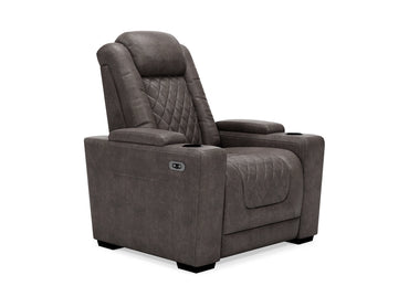 HyllMont Dual Power Recliner - Gray