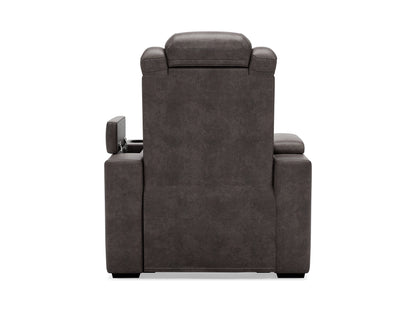 HyllMont Dual Power Recliner - Gray