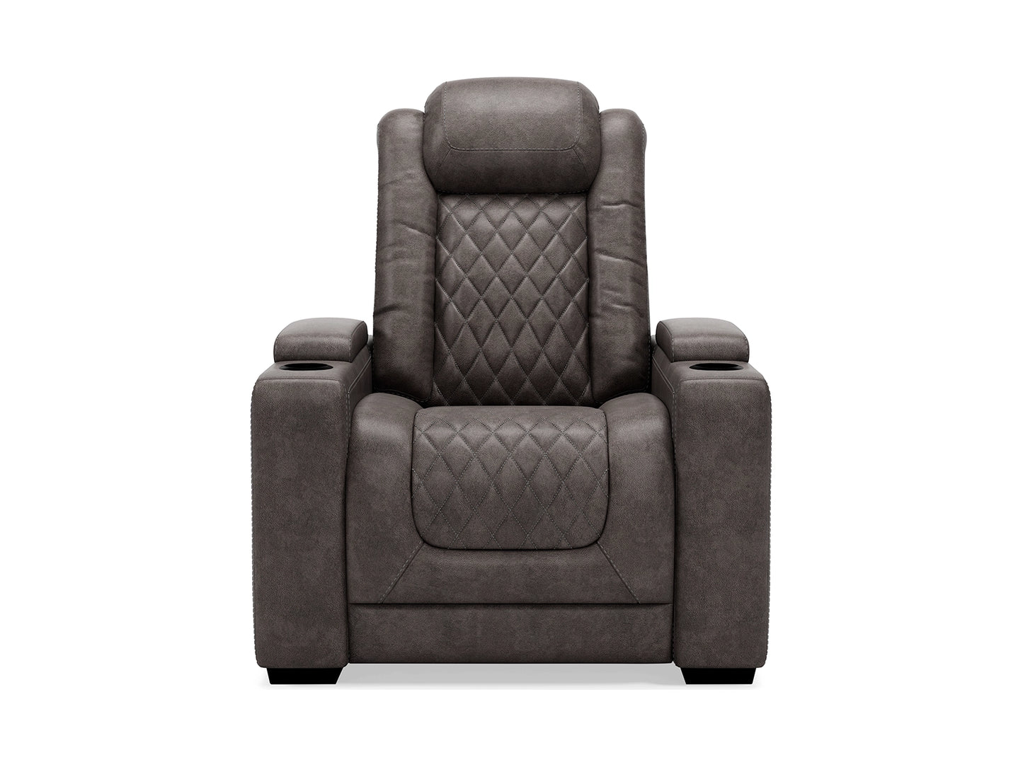 HyllMont Dual Power Recliner - Gray