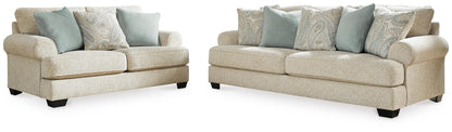 Monaghan 2-Piece Sofa and Loveseat - Sandstone