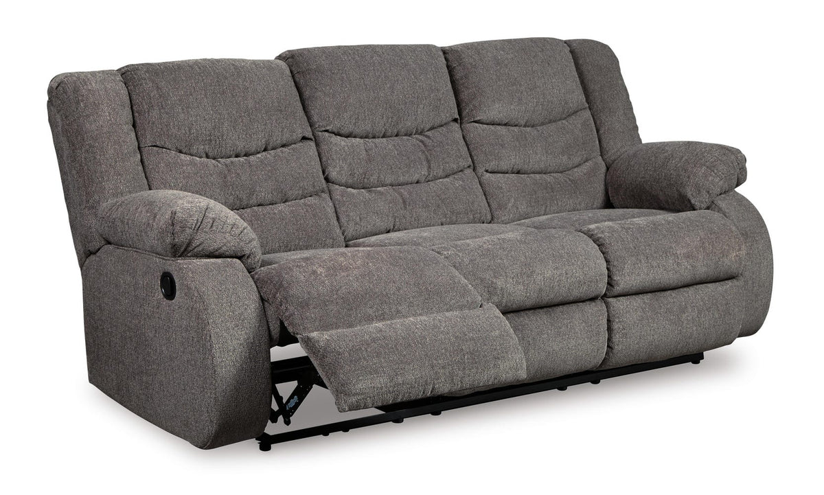 Tulen 2-Piece Reclining Sofa and Loveseat - Gray