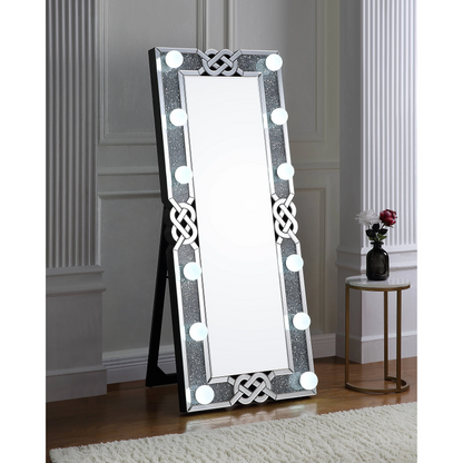 Glow LED Floor Mirror