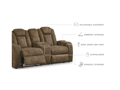Wolfridge Dual Power Reclining Loveseat - Brindle