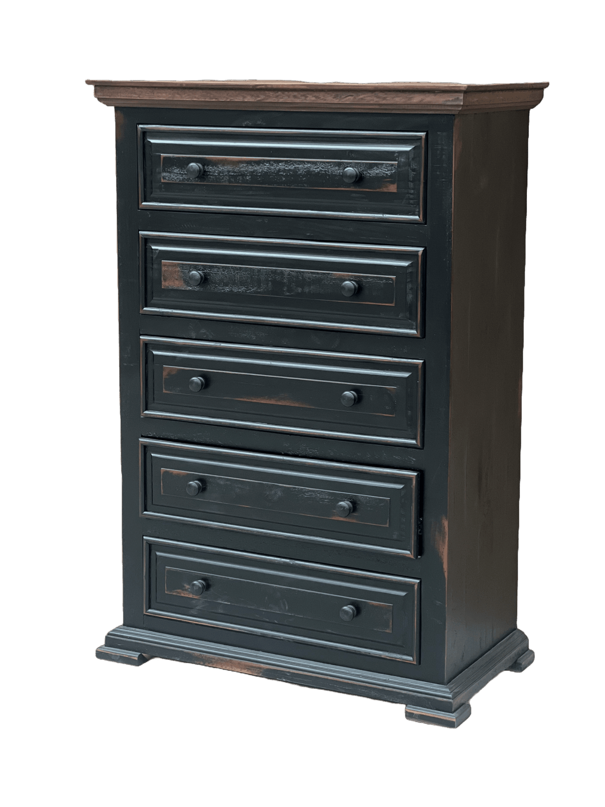 Rustic Style Chest - Dark Walnut