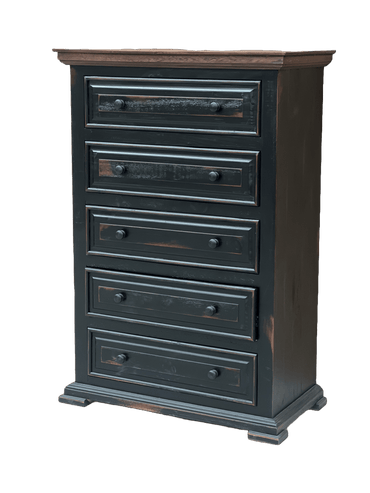 Rustic Style Chest - Dark Walnut