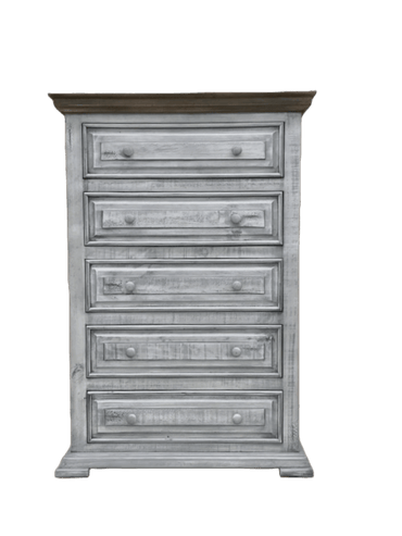 Rustic Style Chest - Hacienda Grey / White Wash