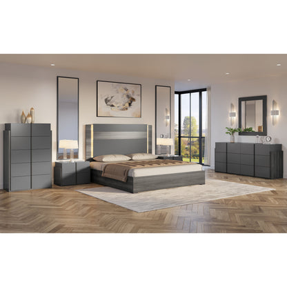 Aryan Collection (Grey) Bedroom Set