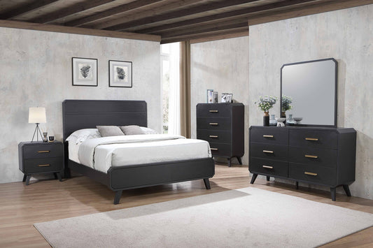 Denver Bedroom Set (Charcoal)