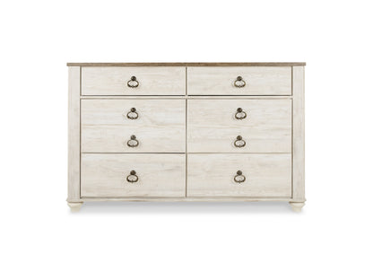 Willowton Panel Bed with Dresser and Nightstand