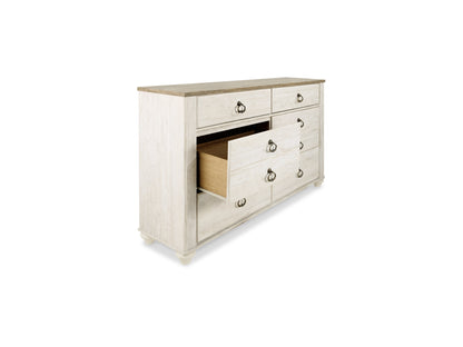 Willowton Panel Bed with Dresser and Nightstand