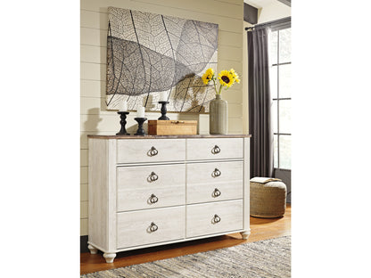 Willowton Panel Bed with Dresser and Nightstand
