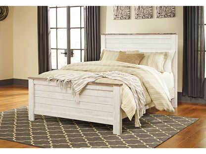 Willowton Panel Bed with Dresser and Nightstand