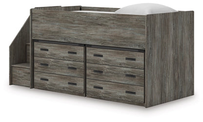 Frandern Twin Loft Bed with Drawer Storage