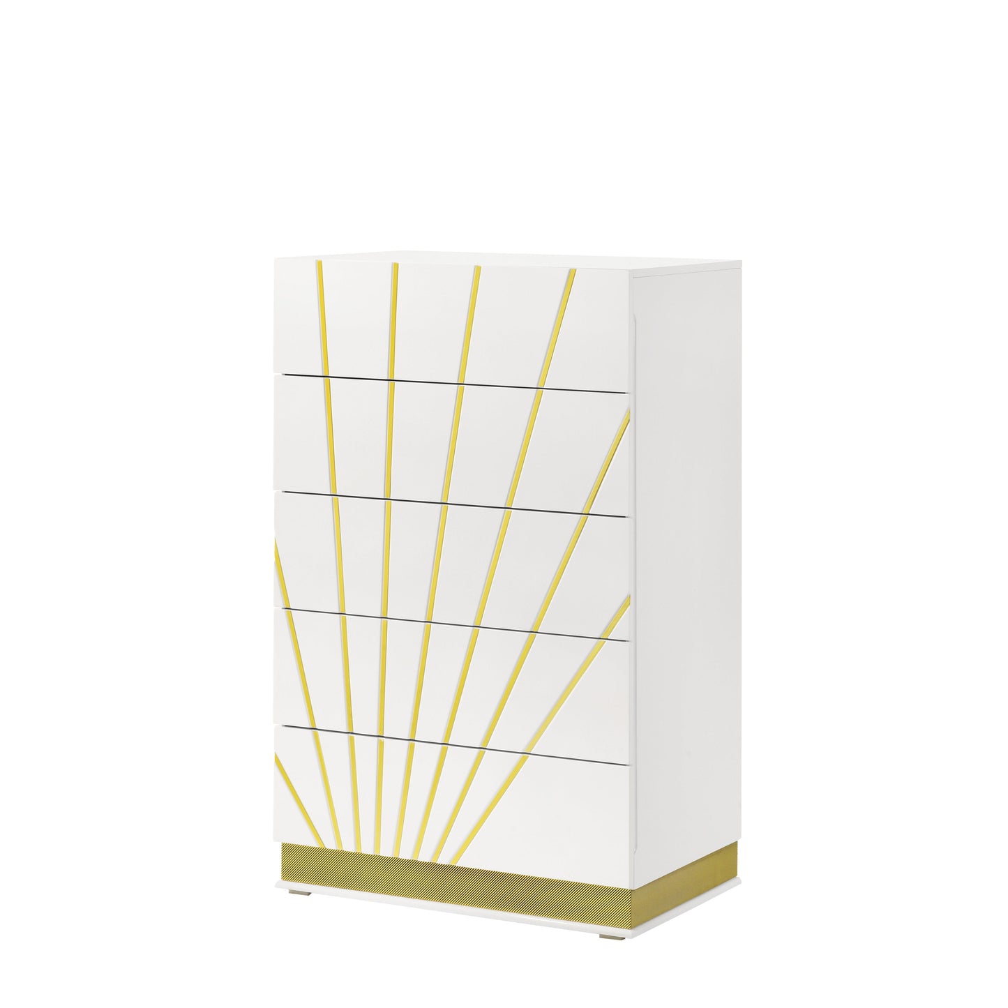 Safa (White/Gold) Bedroom Set