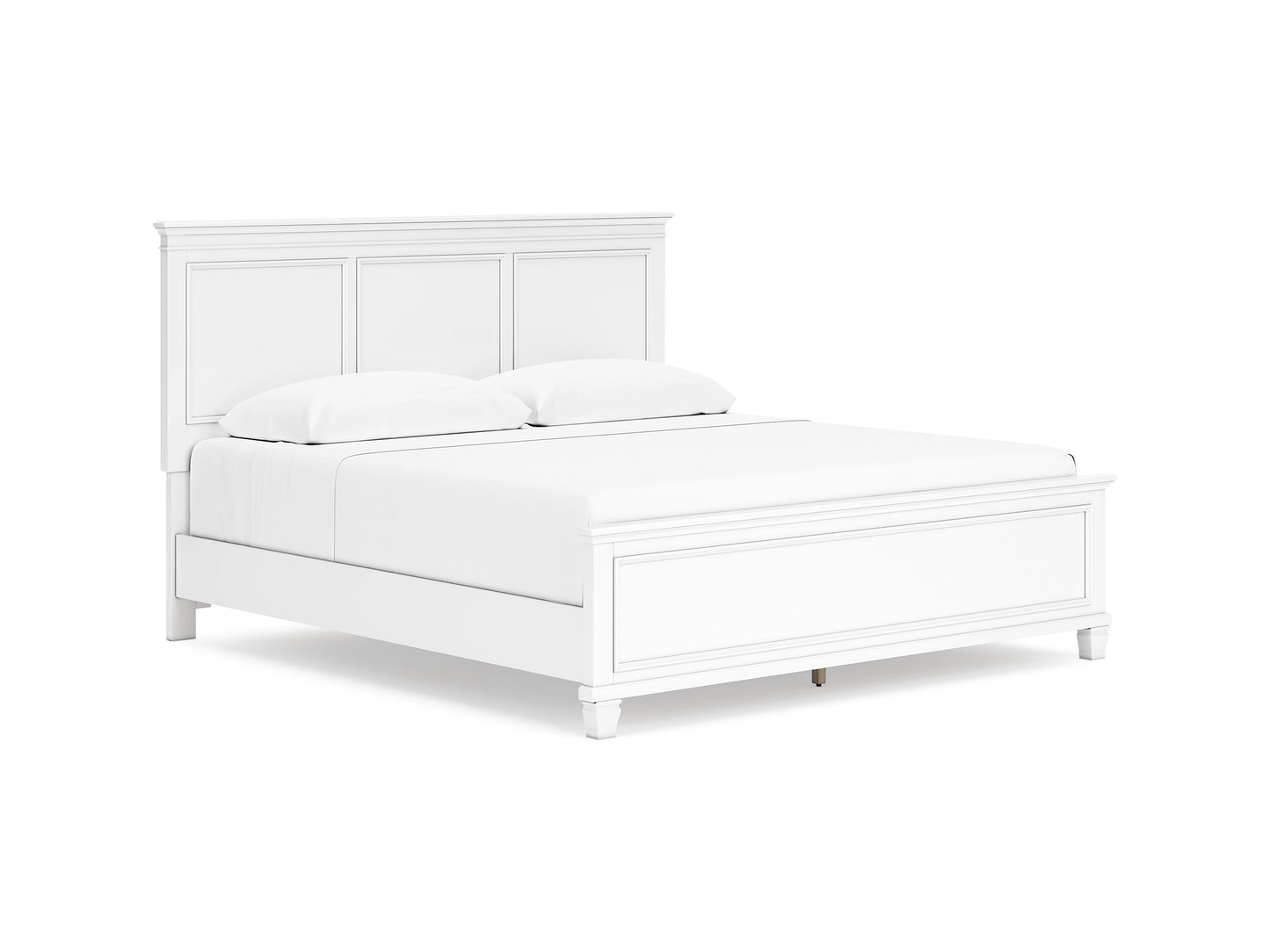 Fortman Panel Bed with Mirrored Dresser, Chest and 2 Nightstands