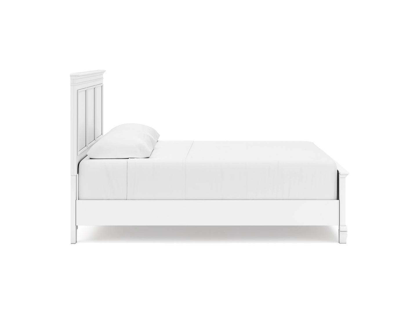 Fortman Panel Bed with Mirrored Dresser, Chest and 2 Nightstands