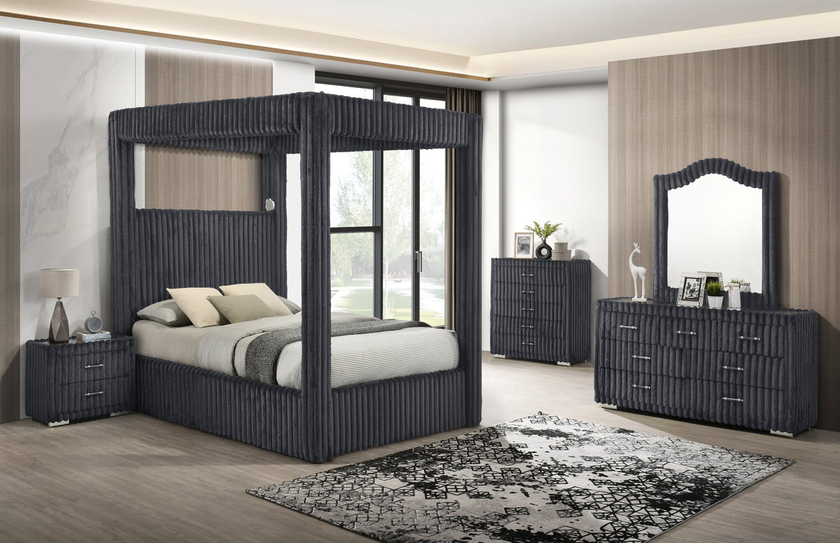 Atlam w/Henley (Grey) Bedroom Set