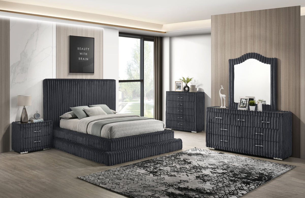 Micah w/Henley (Grey) Bedroom Set