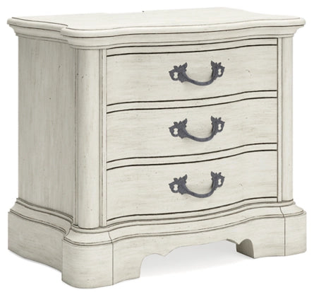 Monte Carlos Upholstered Bed with Mirrored Dresser and Nightstand