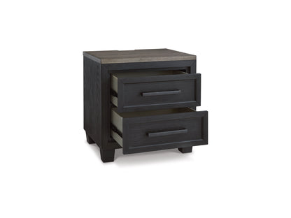 Carolina 27" 2 Drawer Charging Nightstand