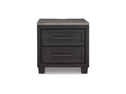 Carolina 27" 2 Drawer Charging Nightstand