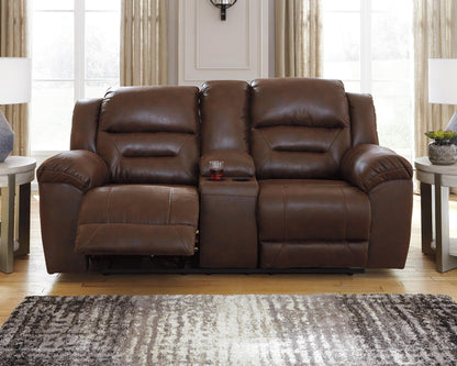 Stoneland Manual Reclining Loveseat with Console