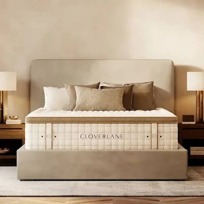 Cloverlane Hybrid Firm Cal King Mattress & Nebraska Cal King Storage bed