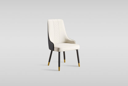 Toni Dining Chair (Beige/Black)