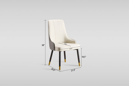 Toni Dining Chair (Beige/Grey)