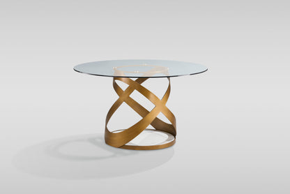 Dimi Dining Set (Clear Glass/Bronze)
