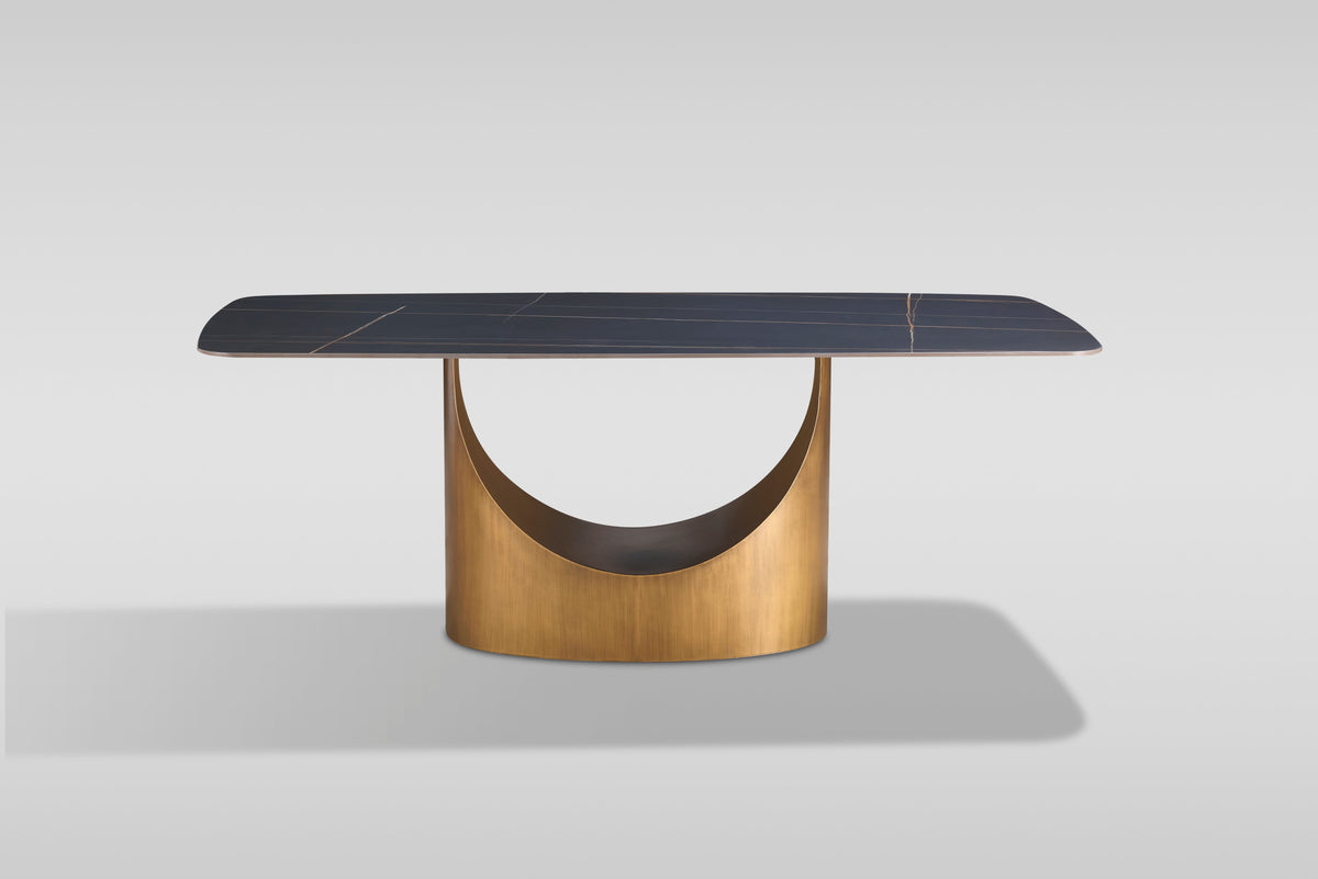 Roxy Dining Set (Black/Bronze)