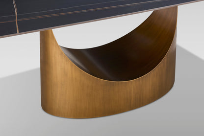 Roxy Dining Set (Black/Bronze)