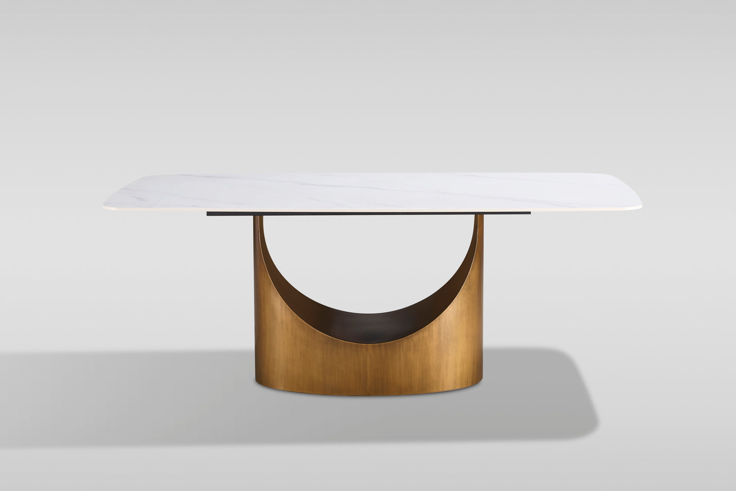 Roxy Dining Set (White/Bronze)