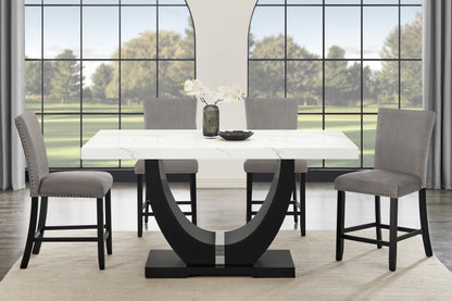 Larry Counter Height Dining Set (Grey)