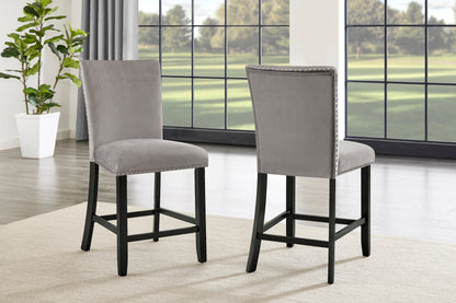 Larry Counter Height Dining Set (Grey)
