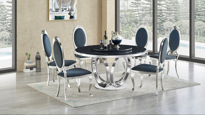 Maxi Dining Table (Black/Chrome)