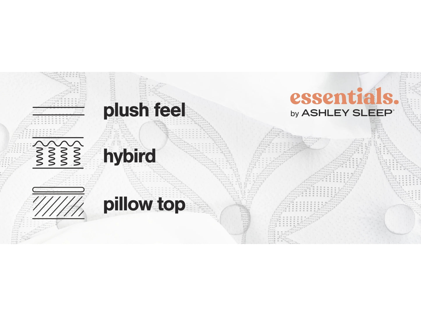 Ashley Sleep Essentials 12 Inch Medium Hybrid Mattress