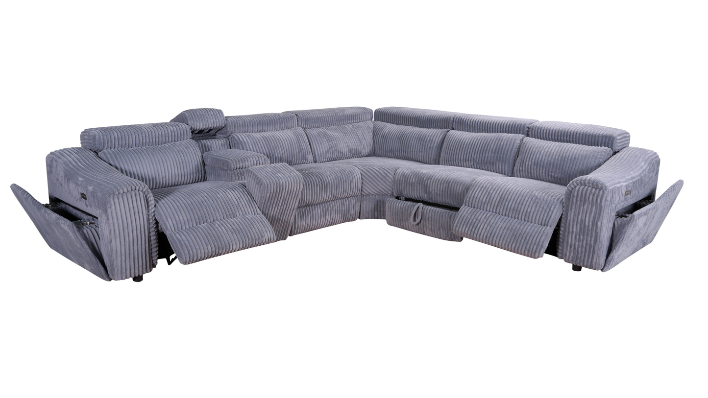 Yash (Grey) Reclining Sectional