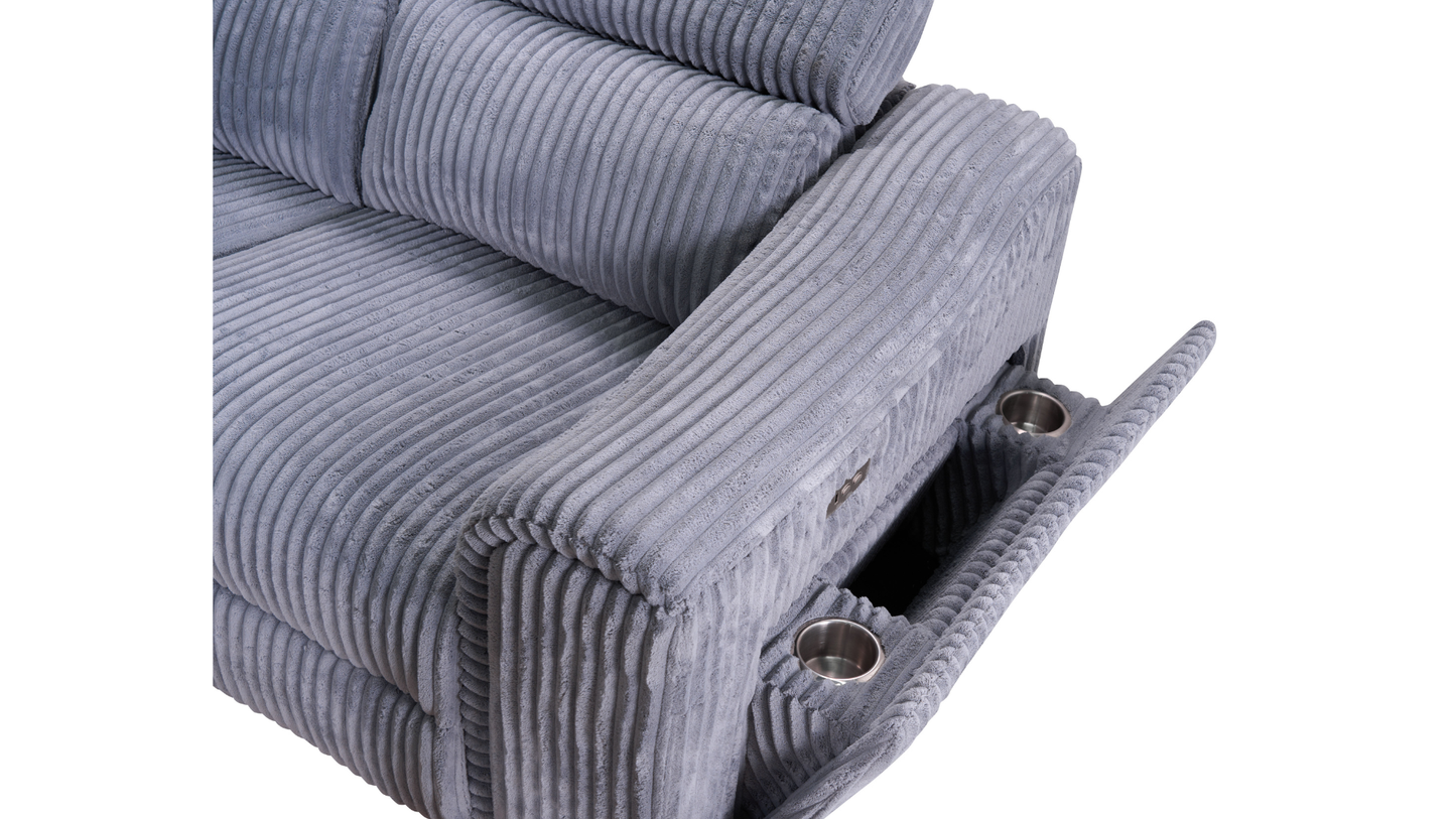 Yash (Grey) Reclining Sectional
