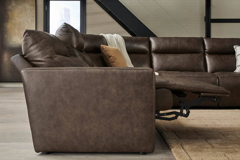 ModZ 7-Piece Power Reclining Sectional with Audio Consoles