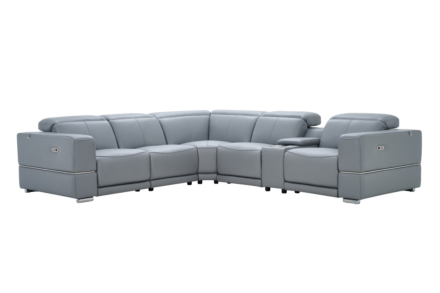 Franco II Reclining Sectional (Light Blue)