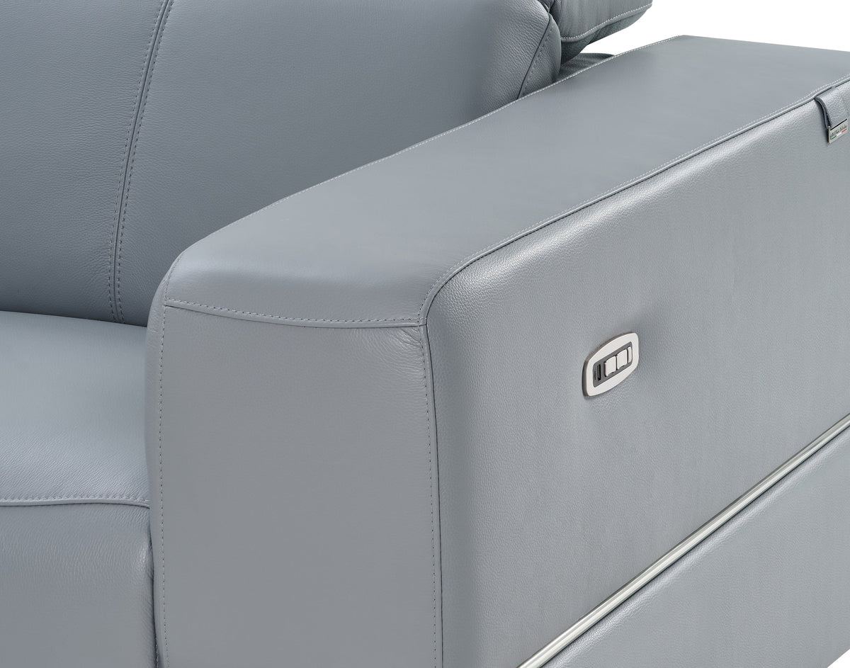 Franco II Reclining Sectional (Light Blue)
